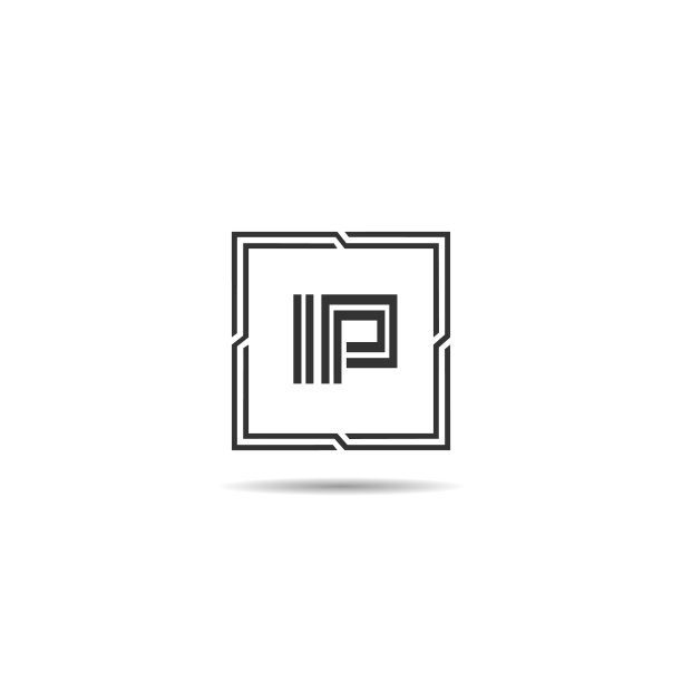 字母IP标志模板设计图片下载