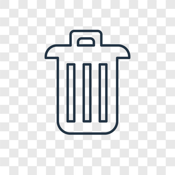 删除概念线性图标隔离图片下载