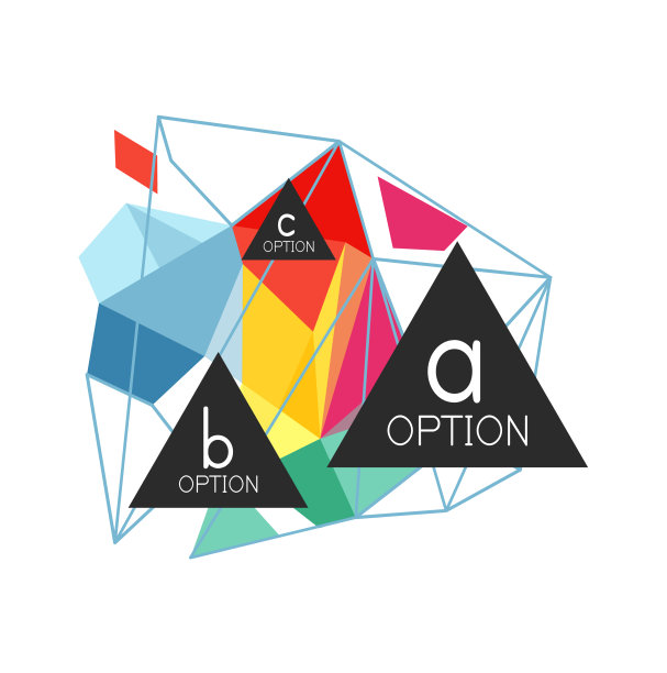 三角信息图设计布局图片下载