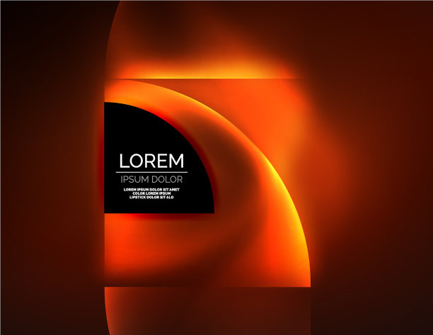 抽象的圆的旗帜图片下载