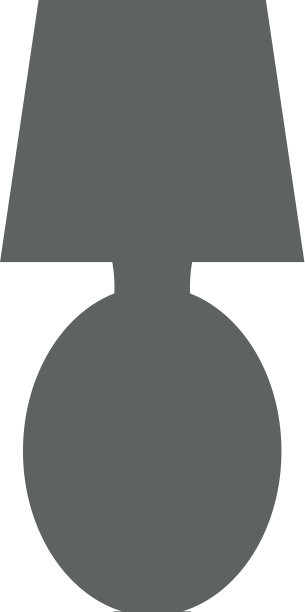 卧室灯孤立图标图片下载