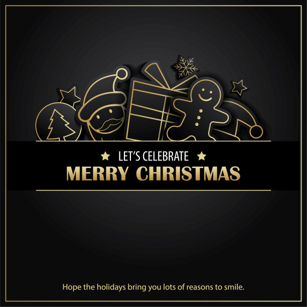 圣诞贺卡和派对快乐图片下载