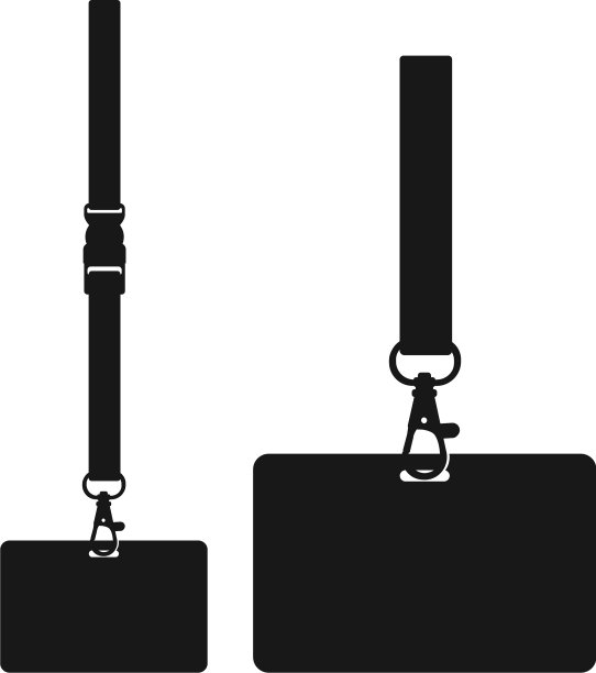 颈带系带的剪影图片下载