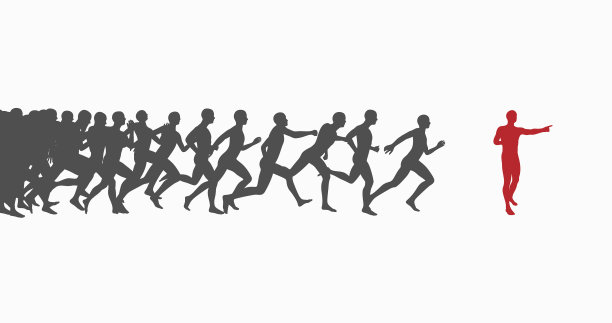 商业理念广告成功的领导者图片下载