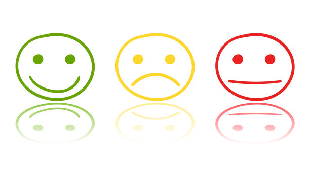 手画的笑脸图标在镜像情感的脸图片下载