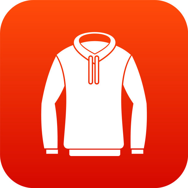 帽衫图标数字红色图片下载