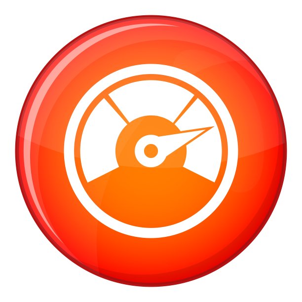 速度表图标平坦风格图片下载