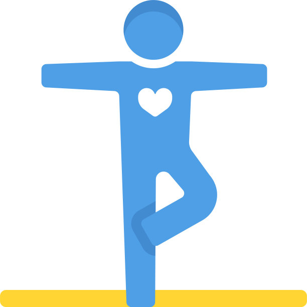 瑜伽运动平图片下载