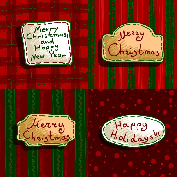 一套圣诞横幅图片下载