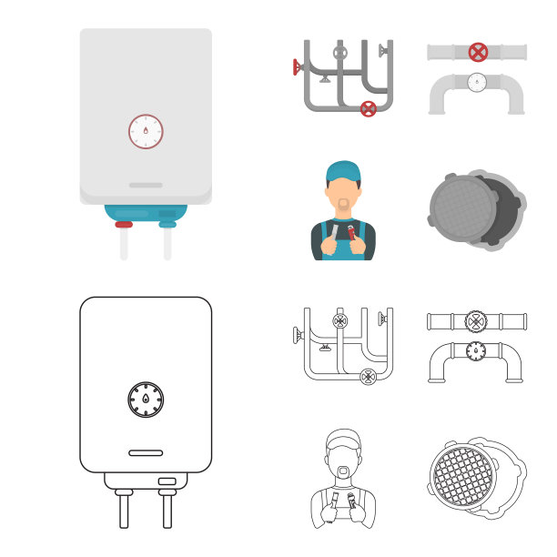 锅炉管道工通风管及管道成套设备图片下载