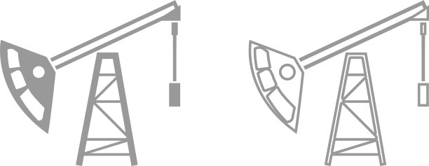 石油钻塔是黑色的图标图片下载