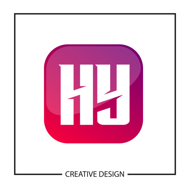 字母HY标志模板设计图片下载