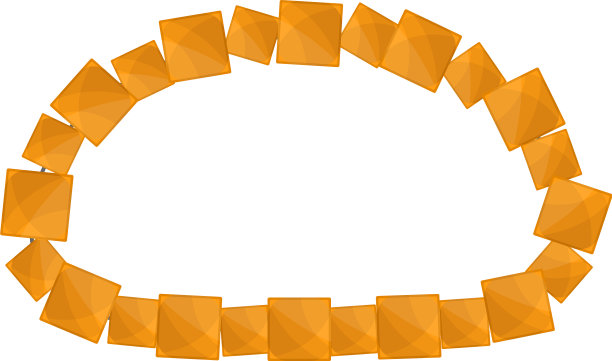 蜂蜜色项链图标卡通风格图片下载