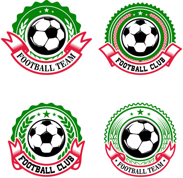 一套丰富多彩的足球俱乐部标志图片下载
