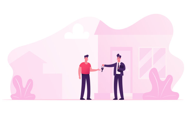 房地产经纪人出售或出租房子给年轻人图片下载