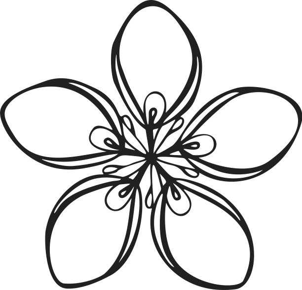 化妆花图标简约风格图片下载