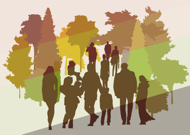 走在公园图片下载