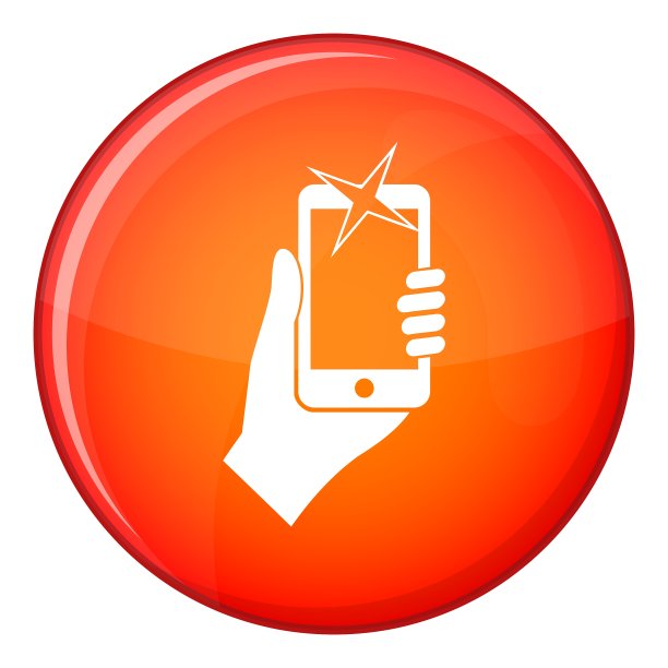 手拍手机图标平风格图片下载