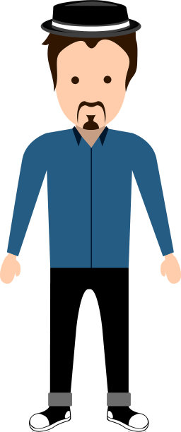 孤立的潮人的性格图片下载