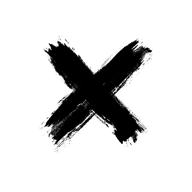手绘十字垃圾图片下载