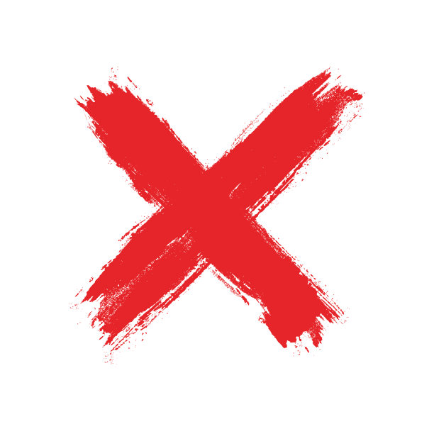 手绘十字垃圾十字图片下载