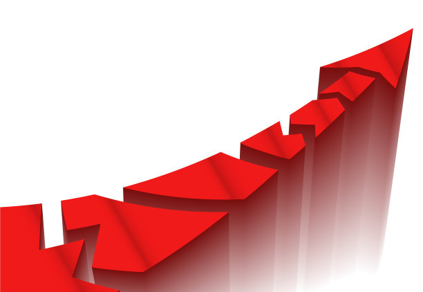 红色的柱子由白色的雾构成图片下载