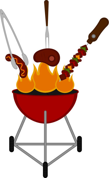 孤立烧烤烧烤图标图片下载