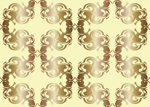 浅黄色上的抽象重复图案图片下载