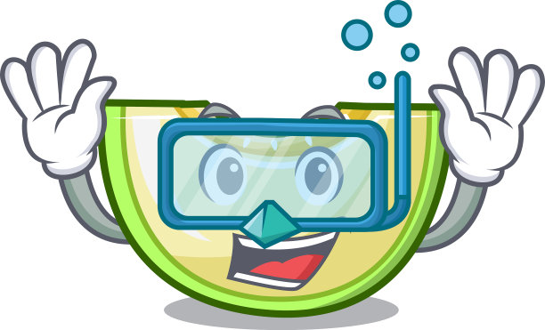 在冰箱里潜水新鲜的甜瓜片图片下载