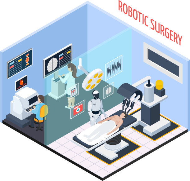 机器人手术等距构成图片下载