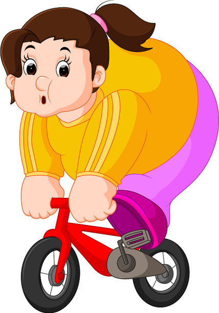 超重女性cylcing图片下载