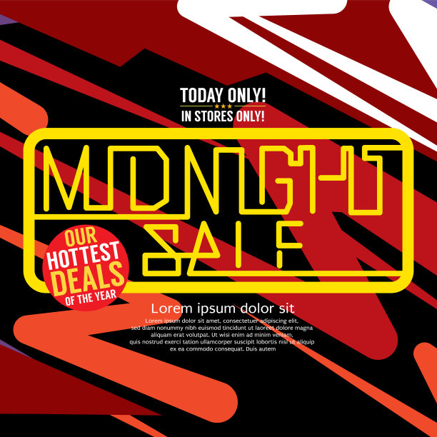 午夜特价最火爆的交易广场横幅图片下载