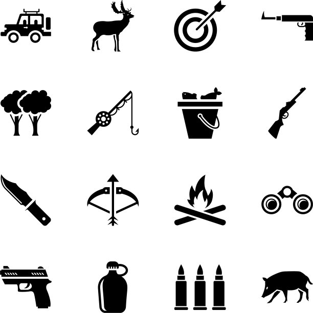 狩猎图标包图片下载