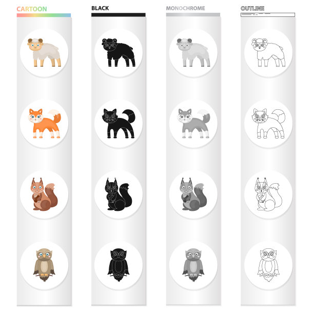 动物野生家养和其他网络图标图片下载