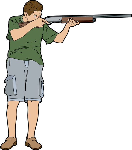 男人用猎枪图片下载