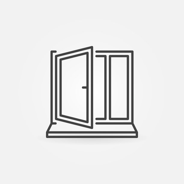 窗槛线概念图标图片下载