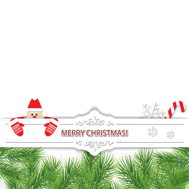 有圣诞老人的圣诞卡图片下载