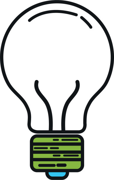 灯泡灯隔离图标图片下载