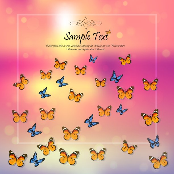 蝴蝶的春天背景图片下载