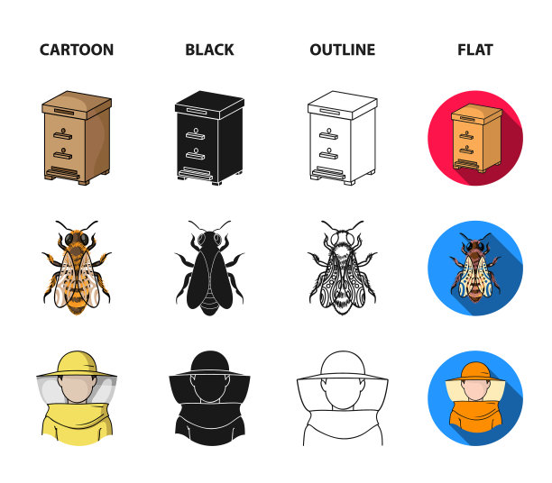蜜蜂把戴着面具的养蜂人关在蜂巢里图片下载
