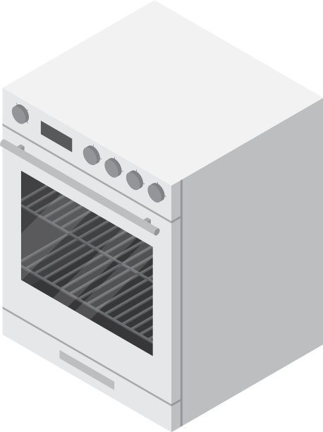 煤气灶图标等距风格图片下载