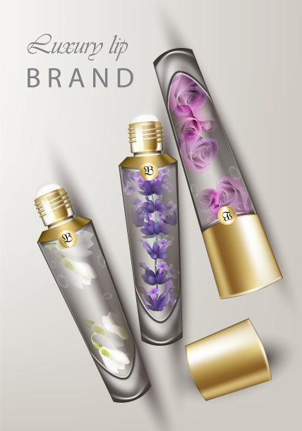 豪华唇膏化妆逼真图片下载