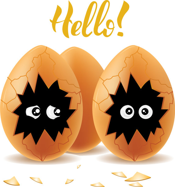 你好鸡蛋illistration图片下载