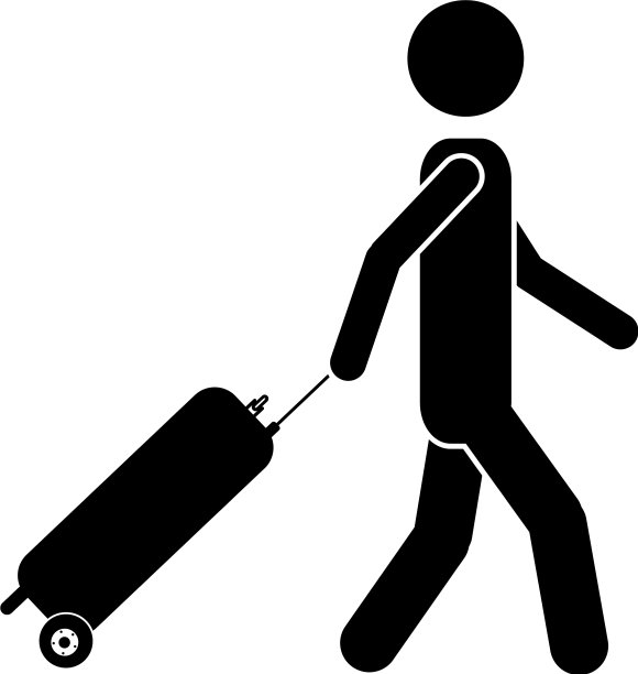 旅行者或乘客图标图片下载