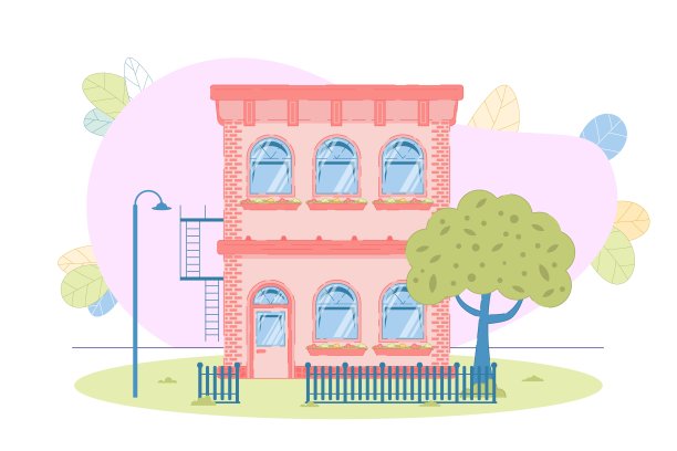 公寓舒适的两层公寓独立建筑图片下载