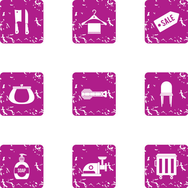 销售商店图标设置垃圾摇滚风格图片下载