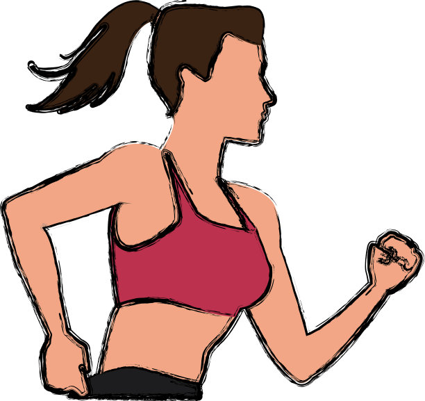 健康的女人跑图片下载