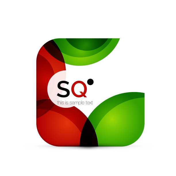 方形几何抽象商业标志图片下载