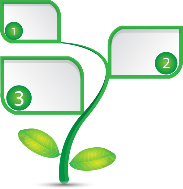 有叶子和标签的树图片下载