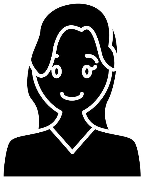 女人微笑的卡通图片下载